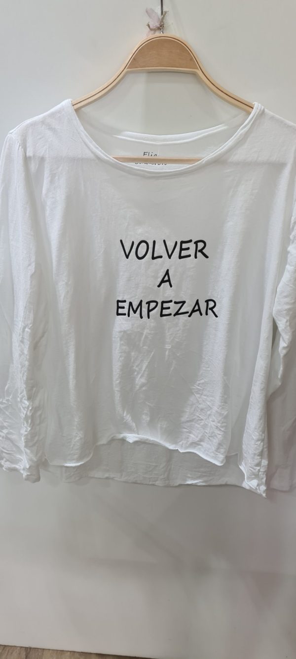 camiseta volver a empezar