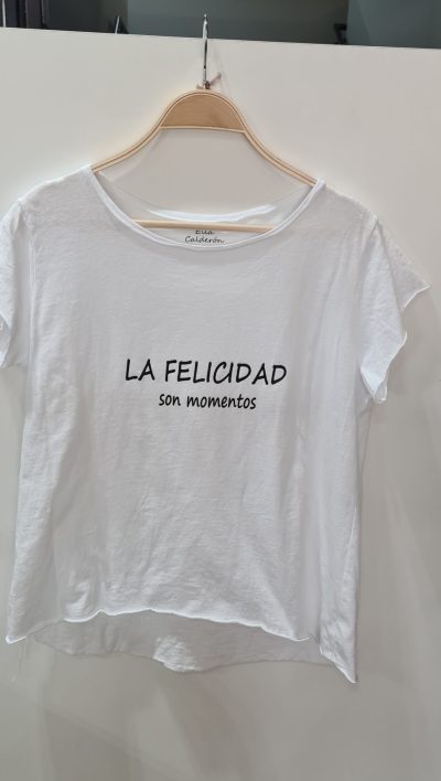 CAMISETA LA FELICIDAD SON MOMENTOS.