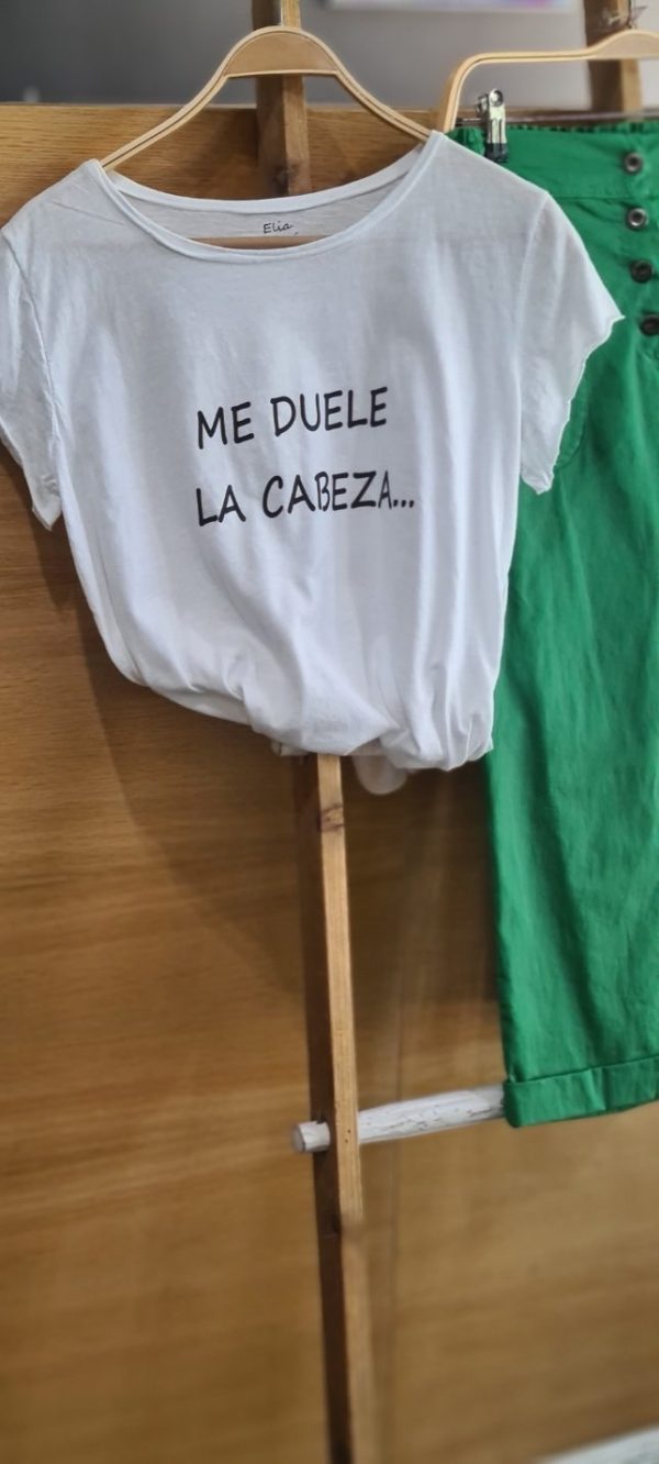 CAMISETA ¨ME DUELE LA CABEZA¨